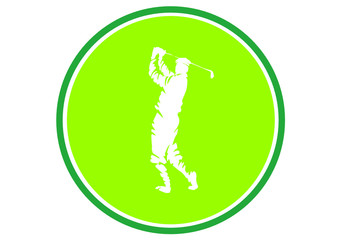Fototapeta premium Schild zum Golfplatz