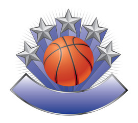 Basketball Design Emblem Award