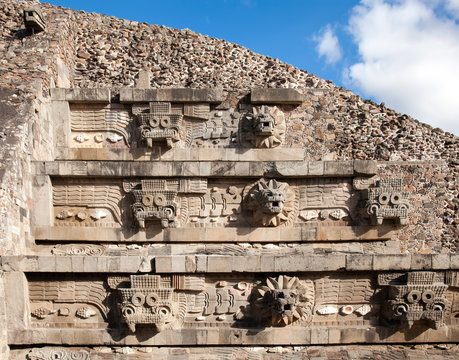 Feathered Serpent Pyramid at Teotihuacan