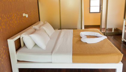 Bedroom at a resort hotel