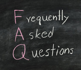 FAQ on blackboard.