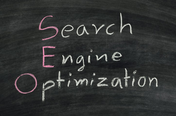 SEO on blackboard