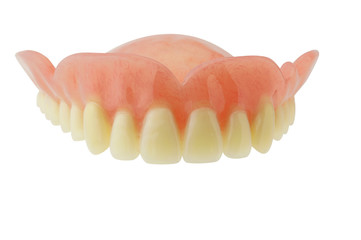 Obraz premium Denture with clipping path on white background