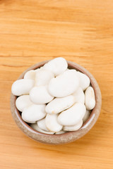 large lima beans in bowl on table