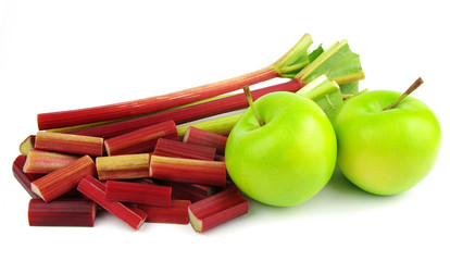 rhubarb and apples