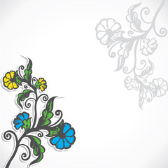 flower plant background stock vector