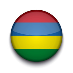 Vector creative circle flag on white background. Eps10