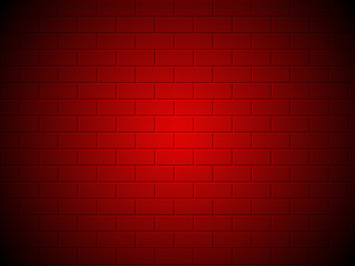 Plakat High resolution conceptual red brick wall texture