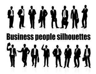 business people silhouettes