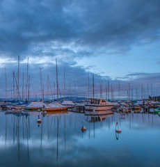 Sailboats and Dawn