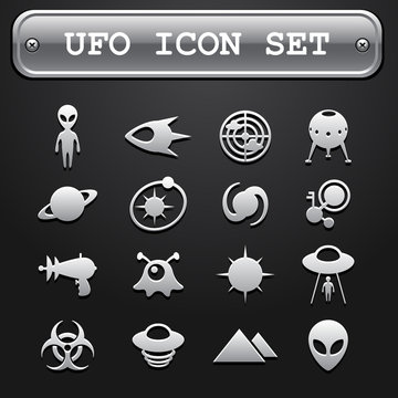 UFO icon set