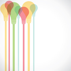 colorful bulb background stock vector