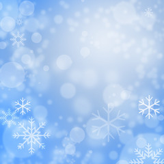 Fototapeta na wymiar Snowflakes background