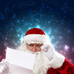 Santa with christmas letter