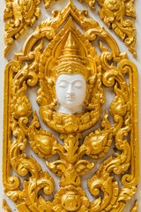 Sculpture on the temple wall