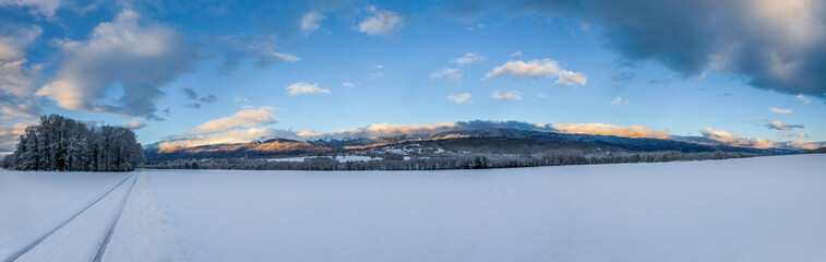 Fototapeta na wymiar Winter Landscape, Switzerland