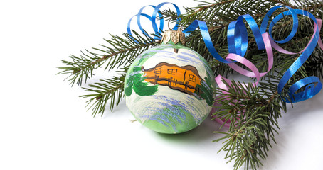 Christmas on the white background