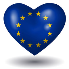 Herz mit Schatten - Europa