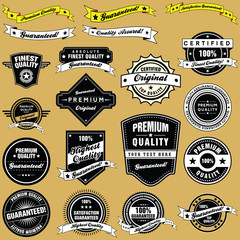Retro Style Vintage Labels and Emblems Collection