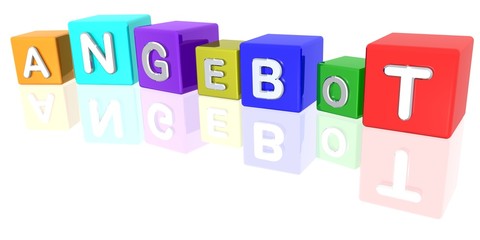 3D Bunte Würfel - Angebot III