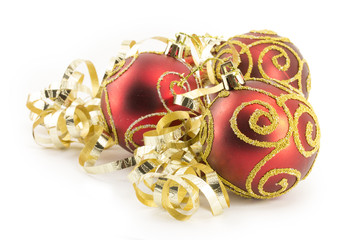 New Year, Christmas balls, decorations and gifts