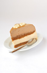 Coffee and Caramel Mousse Cake