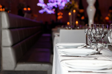 banquet guests at the restaurant