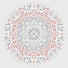 Ornamental round lace pattern