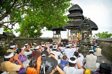 Pura  Luhur Uluwatu temple on Bali, Indonesia - obrazy, fototapety, plakaty
