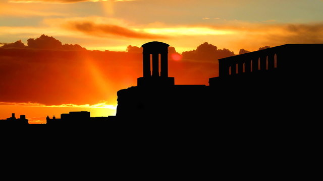 Malta Lower Barrakka Gardens Valletta sunrise