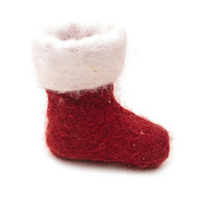 Obraz na płótnie Canvas Cute Christmas Boot
