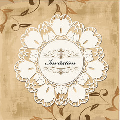 invitation vintage grunge background