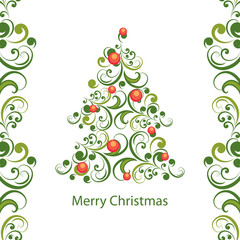 Vector Christmas abstract background