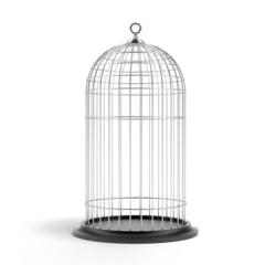Silver Bird Cage