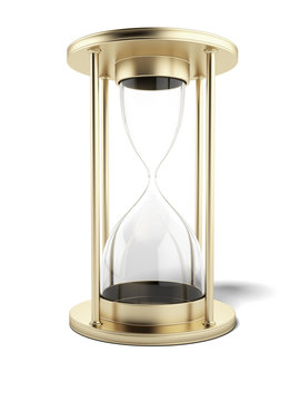 Empty Gold Hourglass