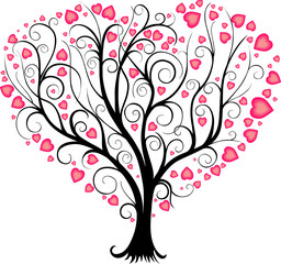Obraz na płótnie Canvas Love tree