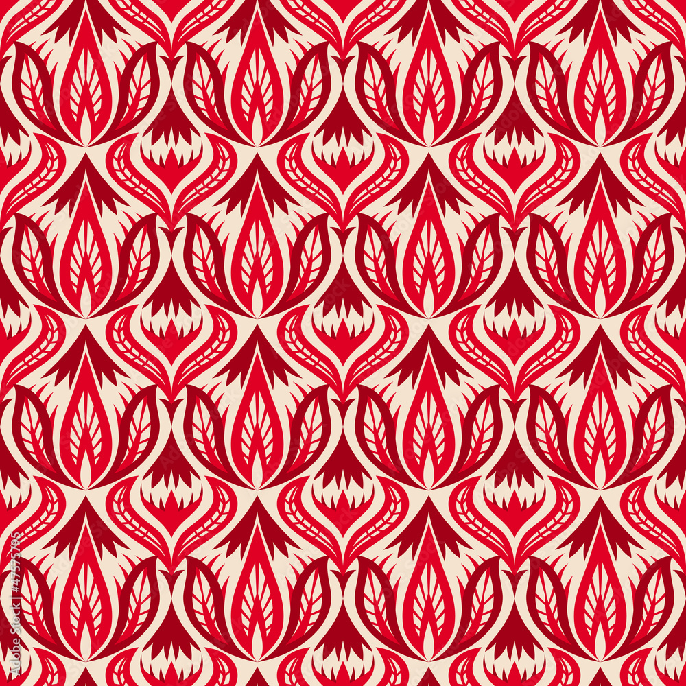 Poster vector seamless pattern