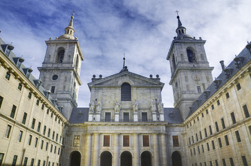 Fototapeta na wymiar Royal Monastery of San Lorenzo de el Escorial. Madrid, Spain.