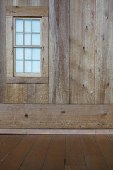Wooden wall and window