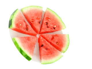 Slice of juicy watermelon. Isolated © BRIAN_KINNEY