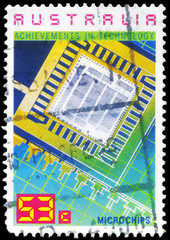 AUSTRALIA - CIRCA 1987 Microchips