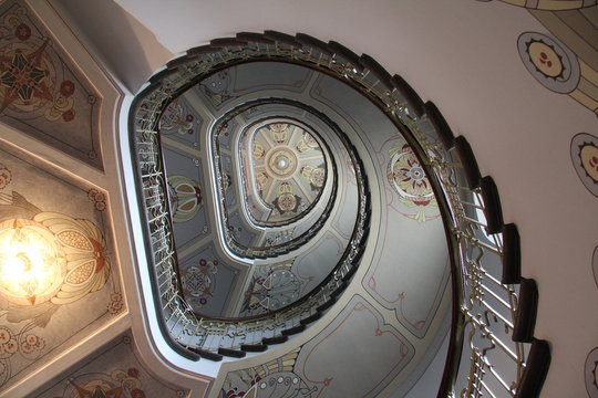 decorative art nouveau staircase