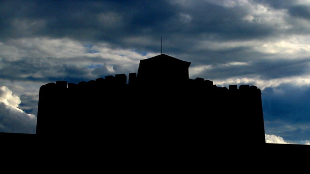 Moldova Soroca fort the clouds
