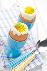 Soft boiled eggs