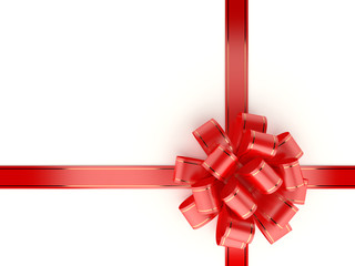 Red Gift Ribbon and Bow