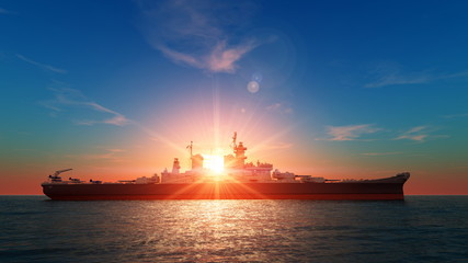 Fototapeta premium 航空母艦