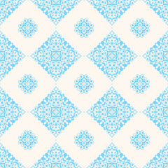 Beautiful seamless pattern with blue squares