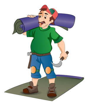 Carpet Installer, Illustration