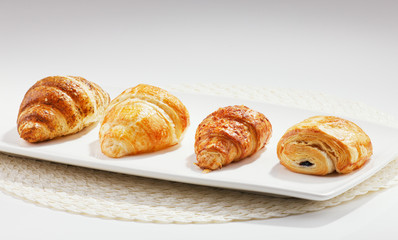 Croissants are typically served for breakfast