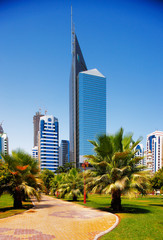 Fototapeta na wymiar Nowoczesna architektura, Abu Dhabi, Zjednoczone Emiraty Arabskie